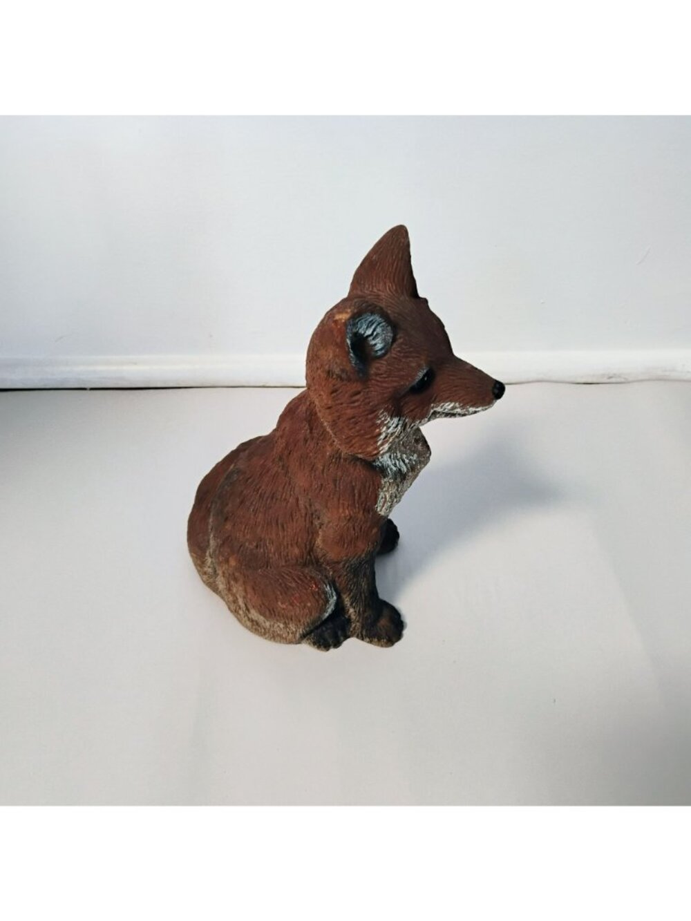 Vintage ArtLine Fox Figurine, Animal Garden Statue, 1992, 8-Inch Woodland Decor - Picture 3 of 6